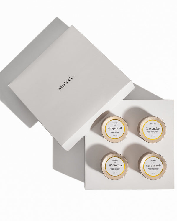 Mia's Co. Gold Travel Candle Set